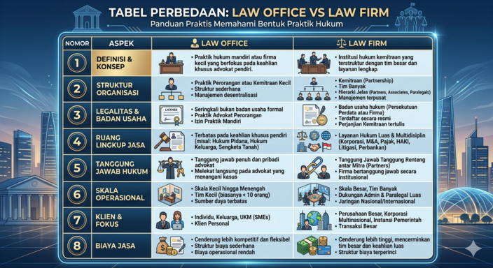 perbedaan law office dan law firm