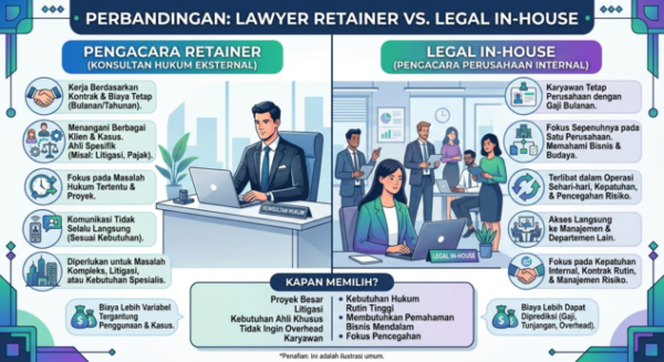 Urgensi Retainer Lawyer bagi Perusahaan